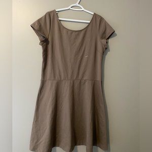 Short Sleeve Cross Back Dress